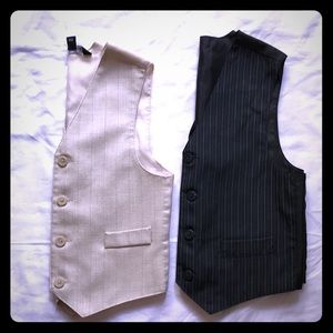 2 boys’ dress vests, size 5-6